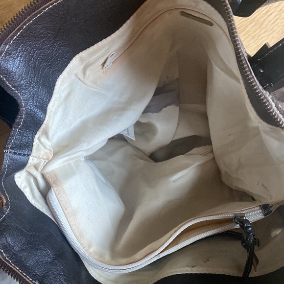 AQUA MADONNA South African SPRINGBOK FUR WITH LEATHER TRIM PURSE BAG - Picture 10 of 12